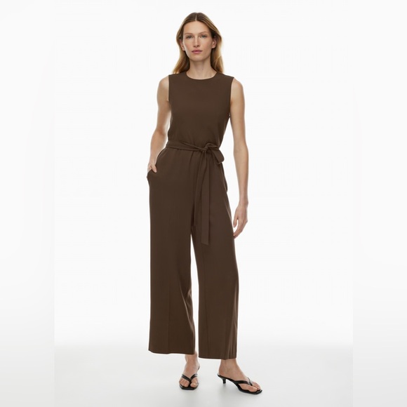 Aritzia Pants - Aritzia Babaton Office Belted Crepe Sleeveless Jumpsuit